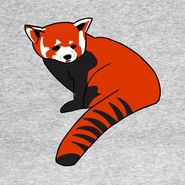 Minimum Effort Red Panda by AMCArts